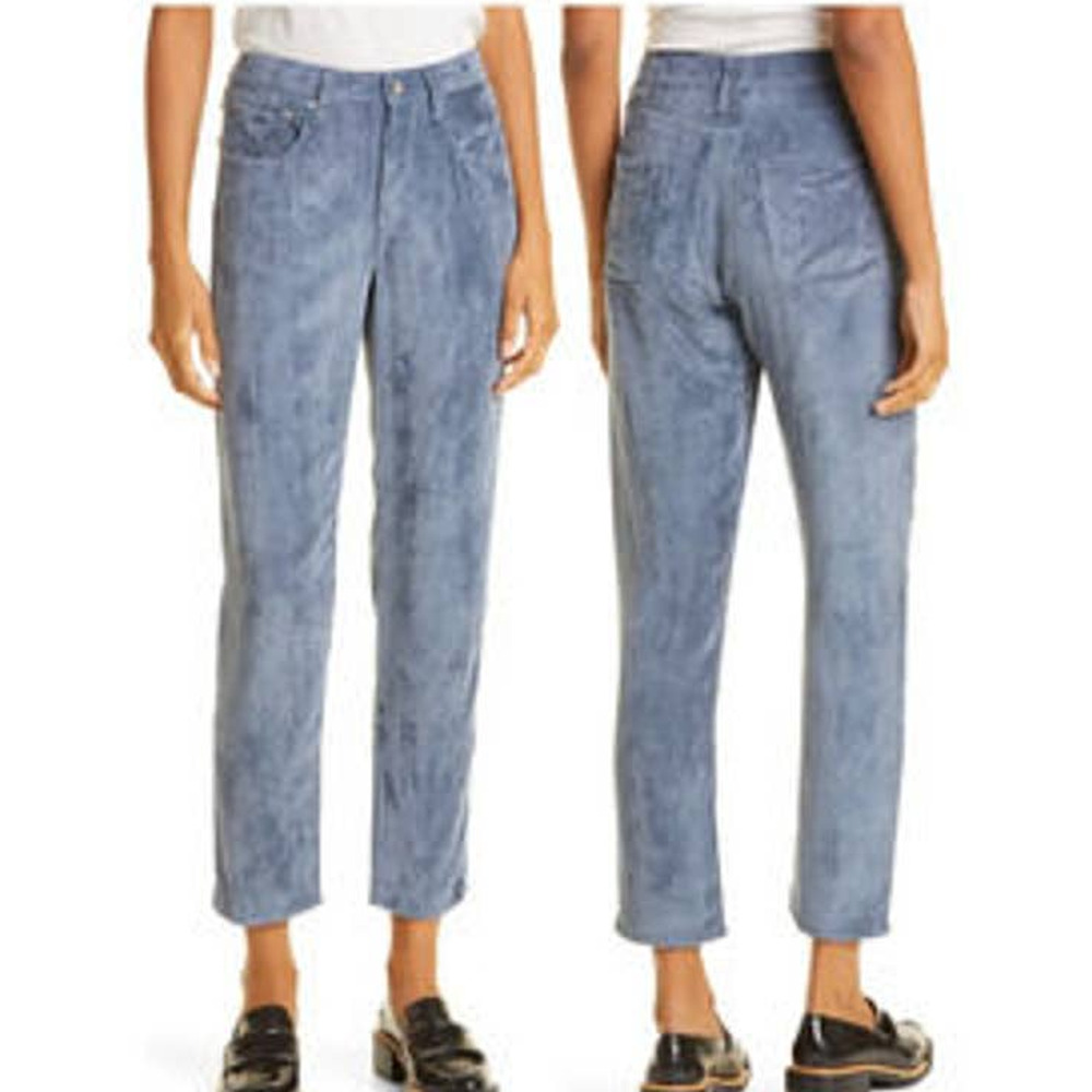 Rag & Bone NWT Rosa Corduroy Pants Powder Blue Color Size 26 Button Fly Mid Rise